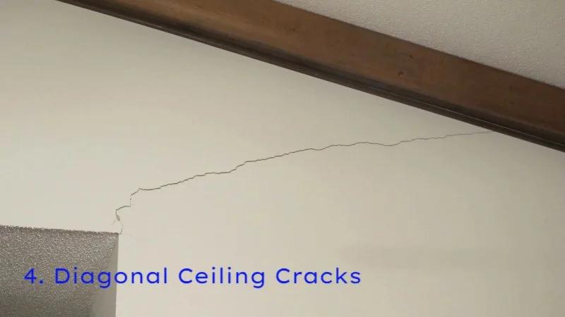 Diagonal Ceiling Cracks