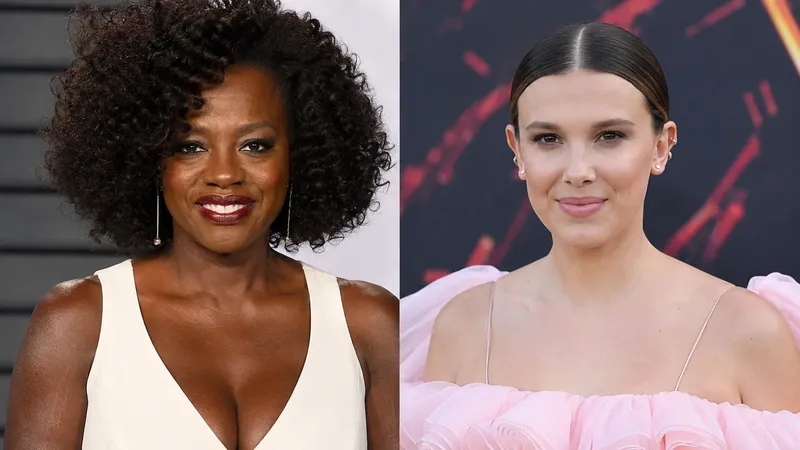Viola Davis and Millie Bobby Brown