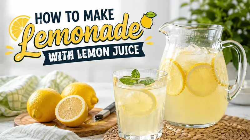 How to Make Lemonade With Lemon Juice